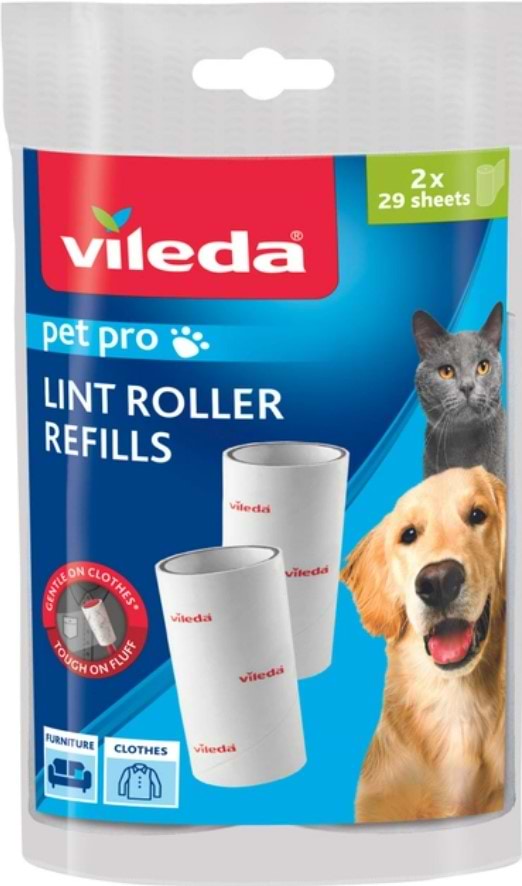 Запаска до валика для чистки одягу Vileda 2 шт. (8001940007922) - Фото 1