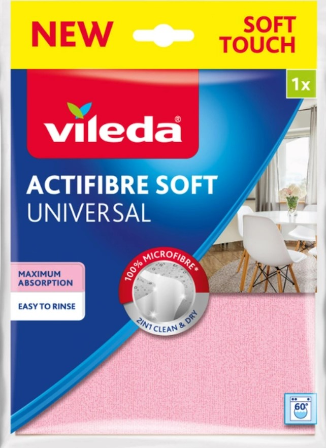 Купити Серветка побутова Vileda Actifibre Soft (4023103240834) - Фото 1 Серветка побутова Vileda Actifibre Soft (4023103240834) - Фото 1