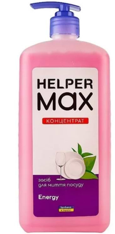 Средство для ручного мытья посуды Helper Energy 1л (4820183971982) - Фото 1