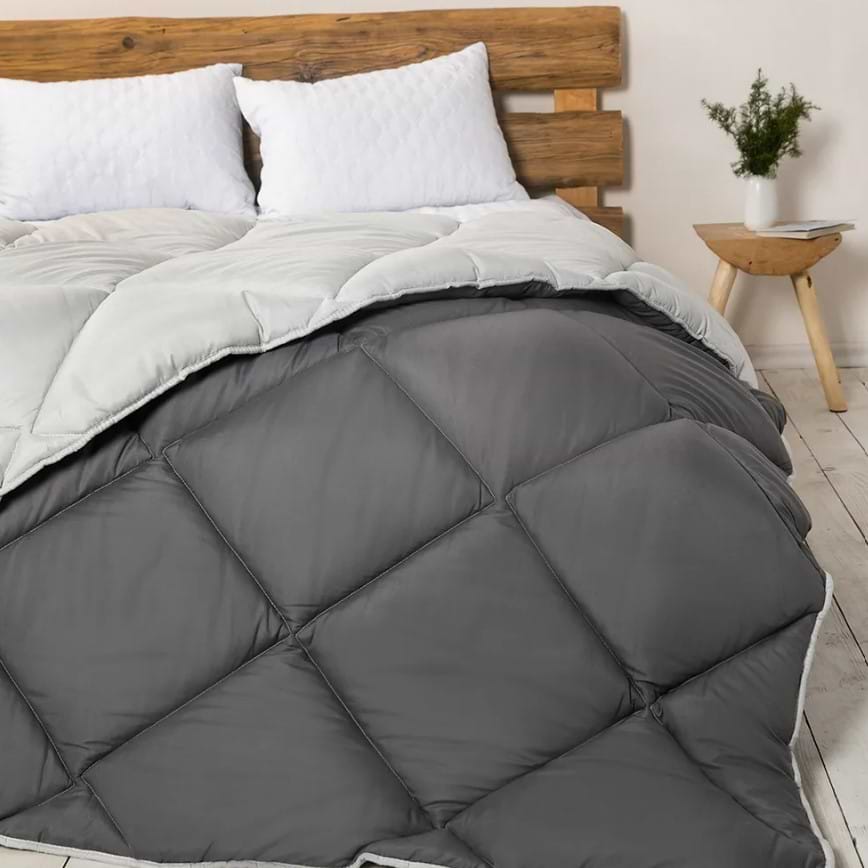 Ковдра зимова двоспальна євро ТЕП Alaska 200х220 см Сірий (1-00154_28734)