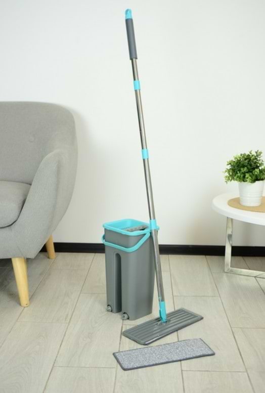 Фото - Набір для прибирання Idea Home 120 см 4л (DS-342C Grey-Blue)