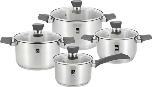 Фото - Набір посуду IQ Be Chef 8 пр. 1.3 л, 2.4 л, 3.4 л, 5.8 л (IQ-6044)