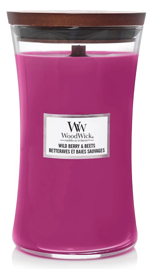 Свеча стекло Woodwick Large Wild Berry & Beets (Лесные Ягоды и Свекла) 609г (1632276E) - Фото 1