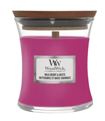 Свічка скло Woodwick Mini Wild Berry & Beets  (Лісові Ягоди та Буряк) 85г (1632284E) - Фото 1