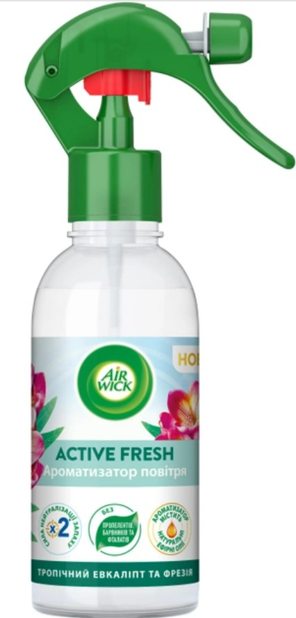 Фото - Освіжувач повітря спрей Air Wick Ароматизатор Тропічний евкаліпт та фрезія 237 мл