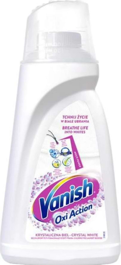 Засіб для видалення плям Vanish OXI ІНТЕЛЕКТ Action WHITE 1 л - Фото 1