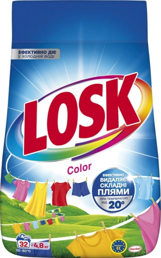 Пральний порошок Losk авт.Колор 4,8 кг, 32 цикла - Фото 1