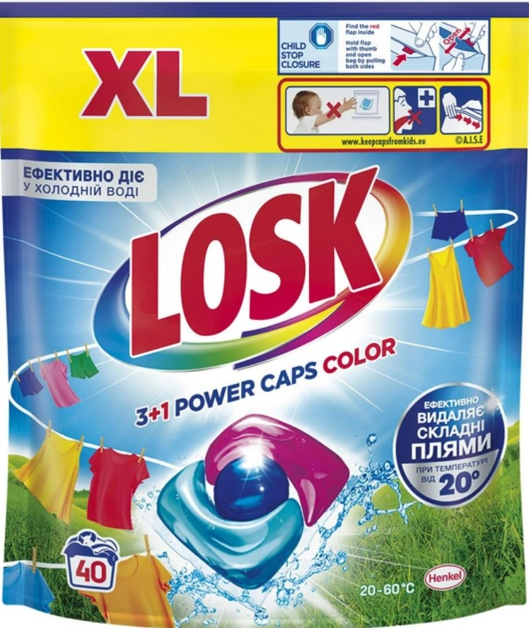 Фото - Капсулы для стирки Losk трио.Колор 40 шт