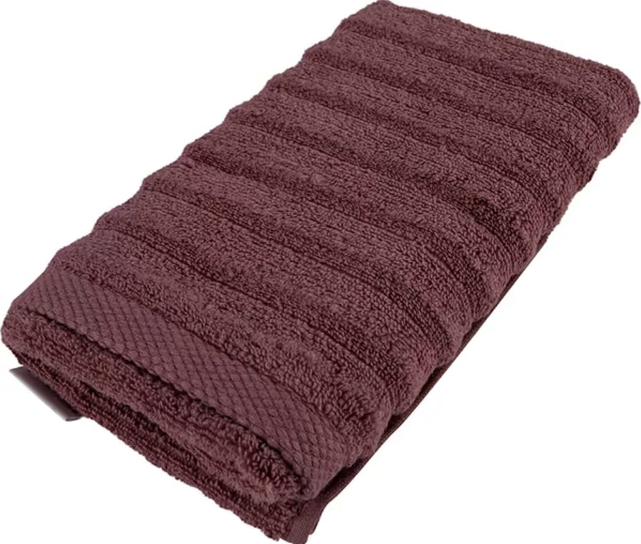 Рушник для обличчя GM Textile махровий Бабл Зеро Твіст теракот 50х90 - Фото 1