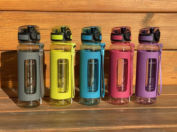 Фото - Бутылка для воды UZspace 5045 Diamond 700 мл кораллово розовая