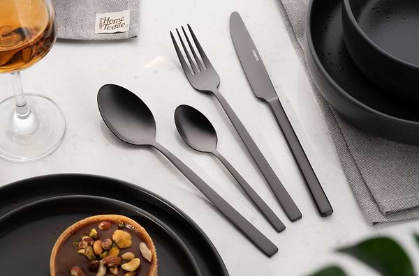 Фото - Набір столових приборів Ardesto Black Mars Favola 4 пр. (AR0704FSB)