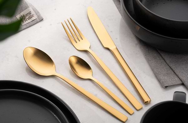 Фото - Набір столових приборів Ardesto Black Mars Favola 4 пр. (AR0704FSG)