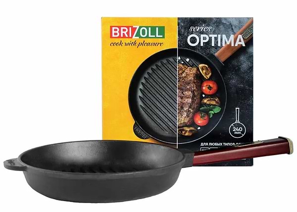 Фото - Сковорода гриль Brizoll O2440G-P2 Optima-Bordo 240 х 40 мм