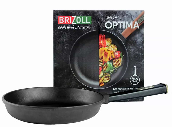 Фото - Сковорода универсальная Brizoll O2440-P1 Optimа-Black 240 х 40 мм