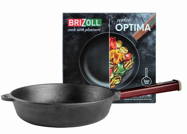 Фото - Сковорода универсальная Brizoll O2460-P2 Optimа-Bordo 240 х 60 мм