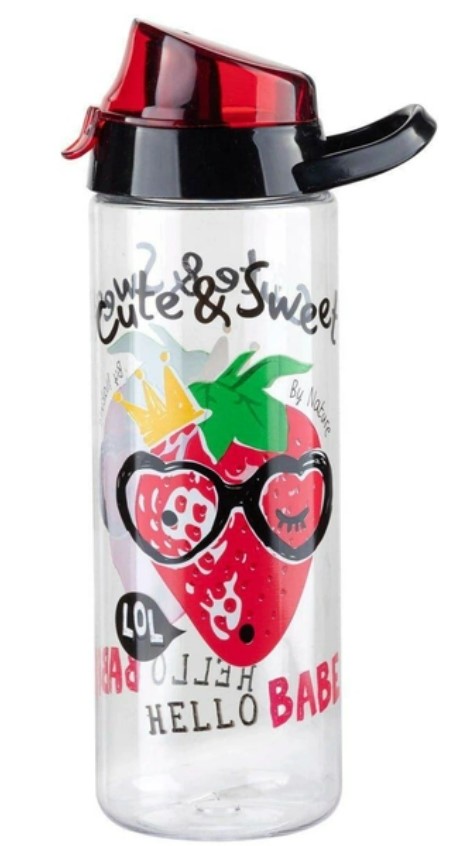 Фото - Пляшка для води FLORINA DREAM 750 мл Strawberry (4B9633_St)