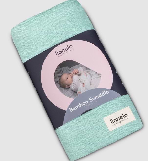 Фото - Плед дитячий літо Lionelo BAMBOO SWADDLE GREEN MINT