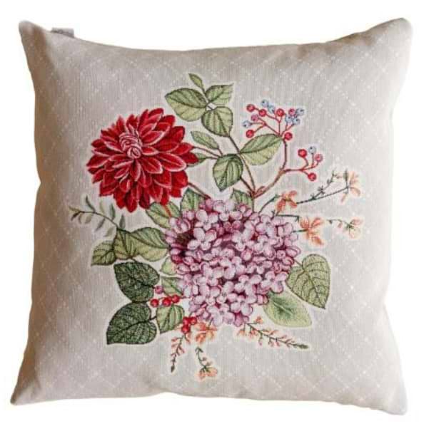 Фото - Подушка декоративная Прованс Букет цветов 45х45 см (034205)