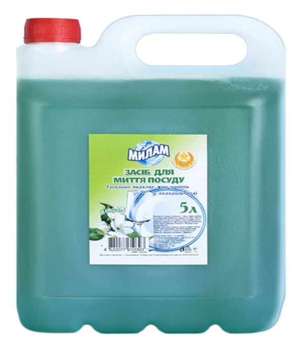 Средство для ручного мытья посуды Милам Яблоко 5л (4820077610393) - Фото 1