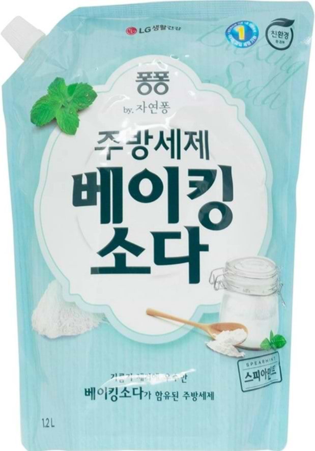 Засіб для ручного миття посуду LG Pong Baking soda 1,2 л (8801051232394)