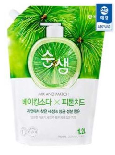 Засіб для ручного миття посуду Aekyung Soonsaem Baking Soda Phyto 1,2л (8801046303191)