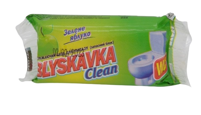 Фото - Туалетный блок BLYSKAVKA Зеленое яблоко (4820055140799)