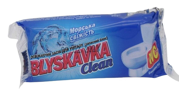 Фото - Туалетний блок BLYSKAVKA Морська свіжість (4820055140959)