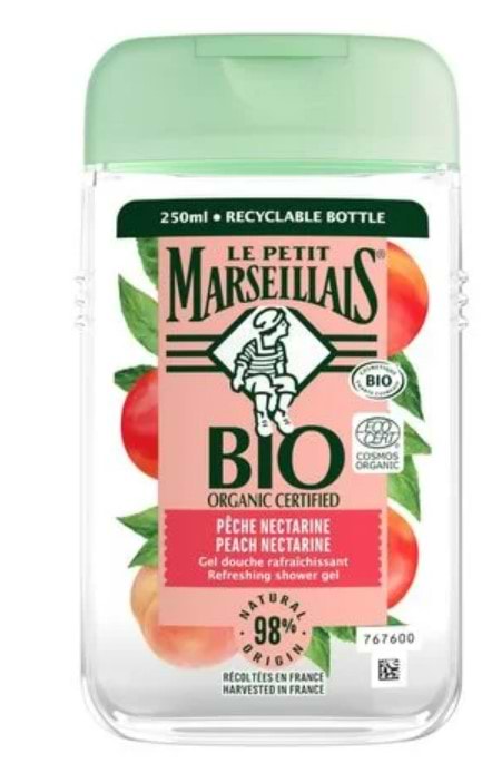 Фото - Гель для душа Marseillais Білий персик та нектарин 250 мл (7207014A)