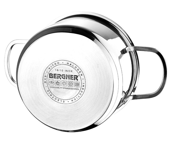 Фото - Набор посуды Bergner Classic 1.7 л, 2.3 л, 3.3 л 6 шт. (BG-6284)