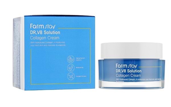 Фото - Крем для обличчя Farm Stay DR-V8 Solution Collagen 50 мл (8809624723614)