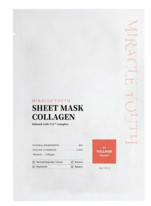 Маска для обличчя Village 11 Factory MIRACLE YOUTH COLLAGEN 23 г (8809663754433)