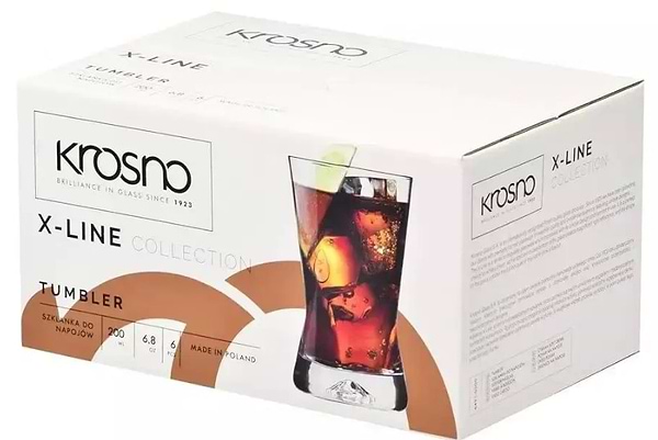 Фото - Набор стаканов Krosno X-LINE 200 мл 6 шт. (788777)