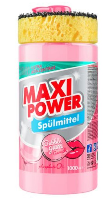 Фото - Средство для ручного мытья посуды Maxi Power Бабл Гам 1 л (4823098408505)