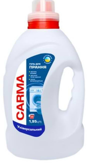 Гель для прання Carma Універсальний 1,95 л (4823098414728) - Фото 1