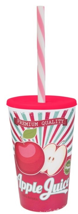 Склянка з трубочкою Herevin Apple Juice 0.65 л (161948-026)