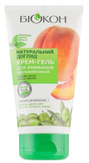 Фото - Крем для вмивання Біокон Натуральний Догляд Заспокійливий 150 мл (4820160032606)