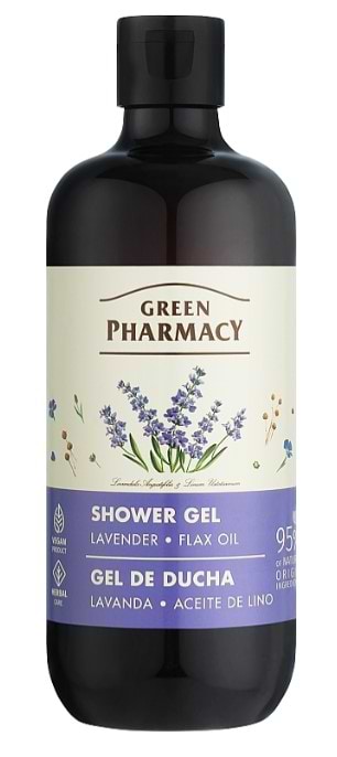 Гель для душу Green Pharmacy Лаванда та олія льону 500 мл (4823015945090)