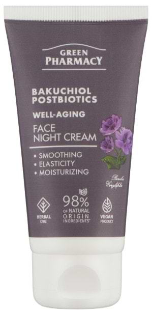 Фото - Крем для лица Green Pharmacy 50 мл ночной Бакучиол + постбиотики (5901845509749)