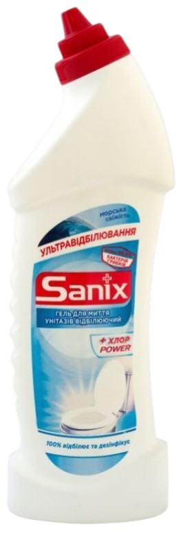 Средство для чистки унитаза Sanix отбеливающий 750 мл Морская свежесть (4820167003357)