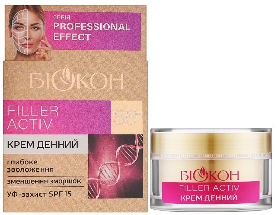 Фото - Крем для обличчя Біокон 50 мл 55+ Filler Activ (4820160037342)