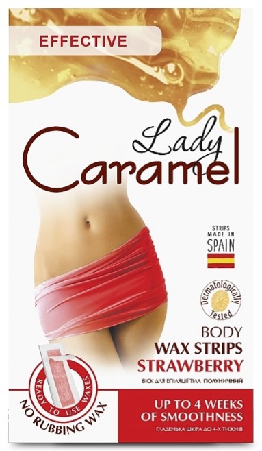Віск для депіляції Caramel 16 шт. тіла полуничний (4823015920189)