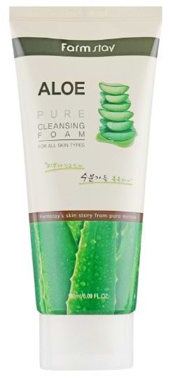 Пенка для умывания Farm Stay ALOE PURE 180 мл (8809317289465)