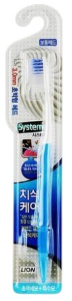 Зубная щетка Lion Systema Tartar control бело-голубая (4826320354335)