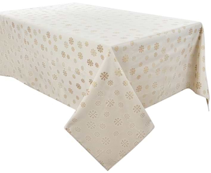 Скатерть прямоугольная Lefard Karen lurex teflon natural 160х180 см (715-349)