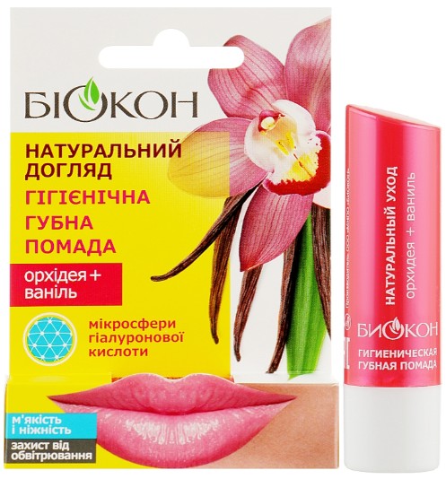 Фото - Бальзам для губ Біокон Орхідея+Ваніль 4,6 г (4820160035492)