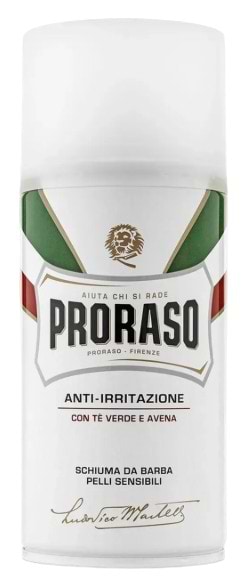 Пена для бритья Proraso Shaving Foam Green Tea & Oatmeal 300 мл (8004395001941)