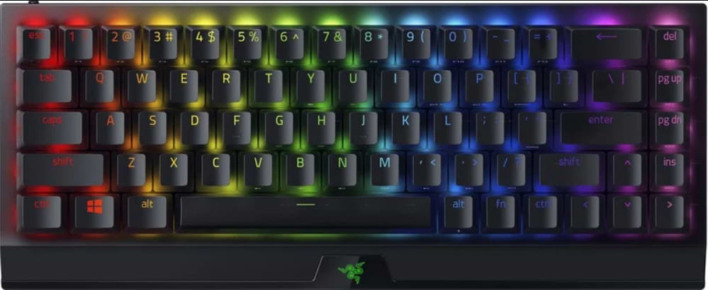 Клавиатура беспроводная игровая Razer BlackWidow V3 Mini Hyperspeed Green Switch RU (RZ03-03891600-R3R1) - Фото 1