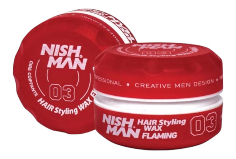 Гель и воск для укладки волос Nishman Hair Styling Wax 03 Flaming 150 мл (8682035088462)