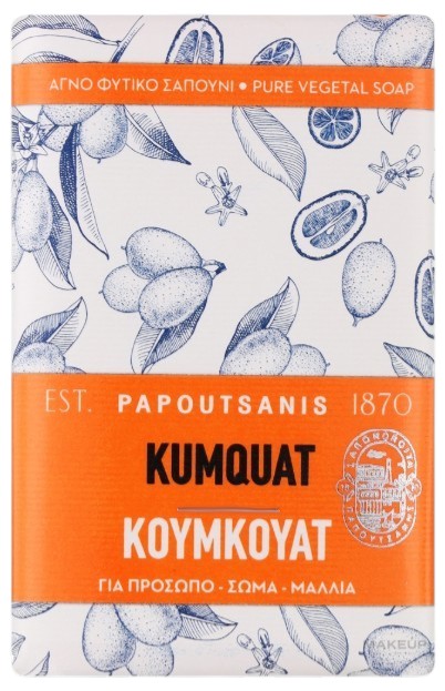 Фото - Твердое мыло Papoutsanis Kumquat 150 г (PPSSK150) Фото - Твердое мыло Papoutsanis Kumquat 150 г (PPSSK150)