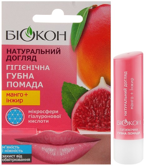 Бальзам для губ Біокон Манго+Інжир 4,6 г (4820160035485)